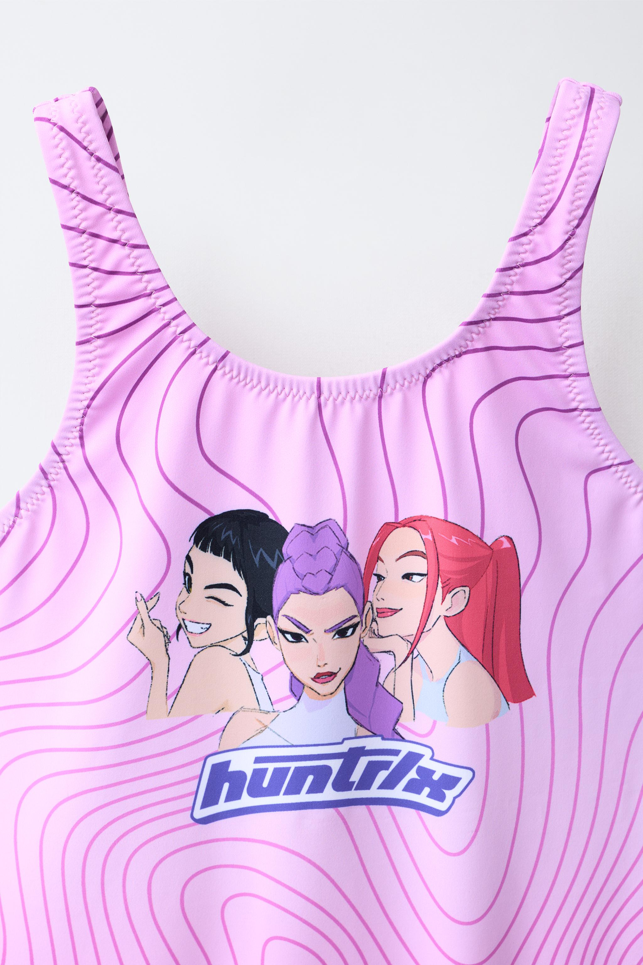 6-12 ANS / MAILLOT DE BAIN KPOP DEMON HUNTERS™ NETFLIX ©